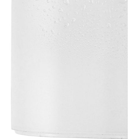 Porte-stylos de bureau, en plastique blanc mat, bords lisses, petit pot pour stylos, crayons et gomme, blanc (1/5)