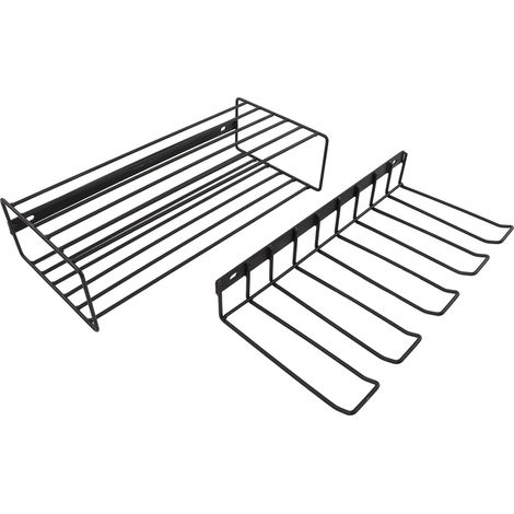 Étagère murale flottante en acier allié pour outils électroportatifs, avec support de rangement pour outils portatifs. (1/5)