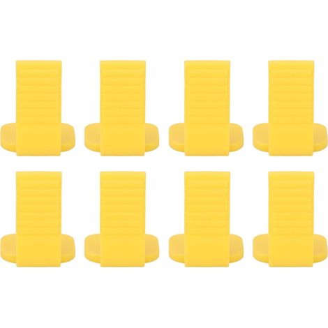 Lot de 8 blocs de morsure radio dentaire, cale buccale résistante à la chaleur, système de positionneur jaune pour maintien du film rayons X. (1/5)