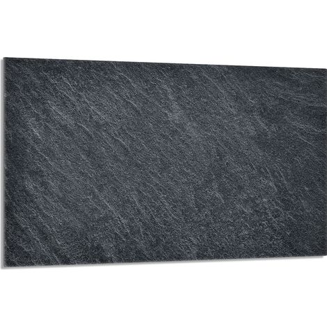 Glas Herdschutzplatte 80x52 Schiefer (1/5)
