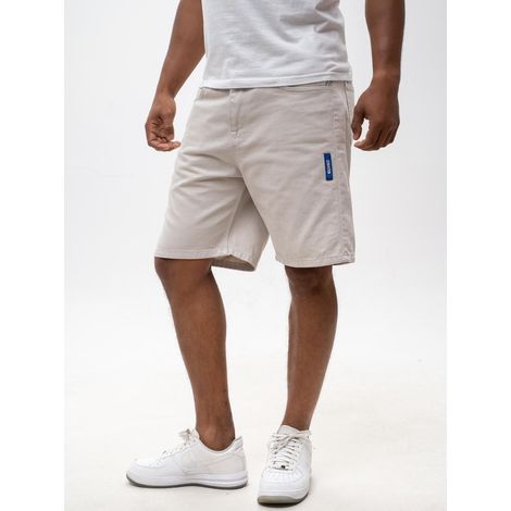 Pantalones cortos vaqueros para hombre MyStars Washing Basic 30 color crema (1/5)