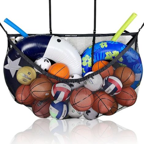Pool-Aufbewahrungsnetz, Hänge-Aufbewahrungsnetz, Hänge-Netzbeutel, Netzbeutel zur Aufbewahrung von Spielzeug und Schwimmhilfen (1/5)