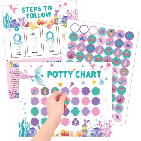 Tableau de récompense pour apprentissage de la propreté, 280 autocollants magnétiques réutilisables, support coloré pour enfants, routines, motivation et activités éducatives (1/4)