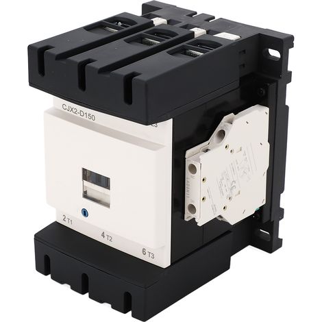 Contacteur ca triphasé, bobine de cuivre, argent, Contact électrique 3P 1NO 1NC, 220V, 150A, 50/60Hz (1/5)
