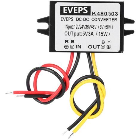 DC-DC 12V/24V/36V/48V à 5V 3A Buck Converter Module d'alimentation abaisseur