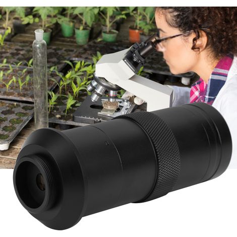 Industriemikroskopkamera mit CCD-Sensor, 8- bis 100-fache Vergrößerung, C-Mount-Objektiv, 25-mm-Zoom, einstellbare Vergrößerung (1/5)