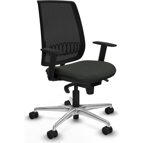 Silla de oficina piqueras y crespo Alares negro robusto cómodo (1/2)