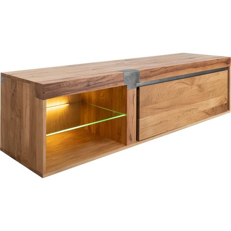 TV-Board Wildeiche / Zerreiche 180x48x50 natur geölt NEW AMSTERDAM 02