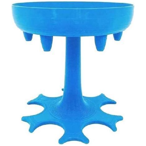 Porte-verres à shot, distributeur de boissons pour fêtes, jeu de bar, cocktail, vin, remplissage rapide, porte-outils, distributeur de spiritueux (bleu) (1/3)