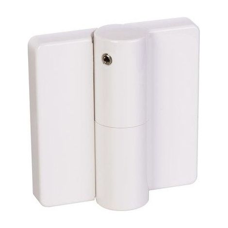 Paumelle nylon TB 82 à ressort pour portes à fleur ou à recouvrement jusqu'à 120 kg main droite coloris blanc - NORMBAU