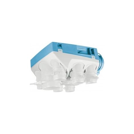 Unelvent – VMC simple flux hygroréglable Ozeo Ecowatt 2' – Débit 283 m³/h – 6 sorties sanitaires – Montage rapide – Économie d'énergie jusqu'à 12%