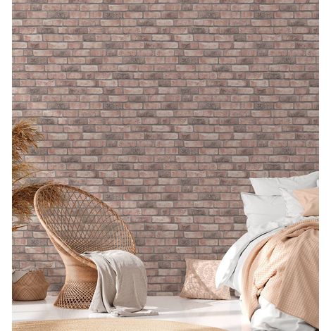 A.S. Creation Bricks & Stones 388122 Vliestapete Steinoptik 0.53 x 10.05 m Grau Wohnzimmer Schlafzimmer Flur Küche Esszimmer Badezimmer Bad Arbeitszimmer Büro Diele (1/5)