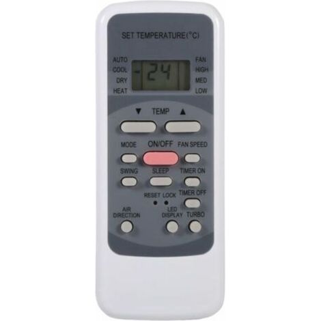 Telecomando per condizionatori d'aria serie R51: R51/E, R51/CE, R51M/CE, R51D/E, R51M/BGE, R51M/BGE, con orologio integrato e timer di accensione/spegnimento. (1/4)