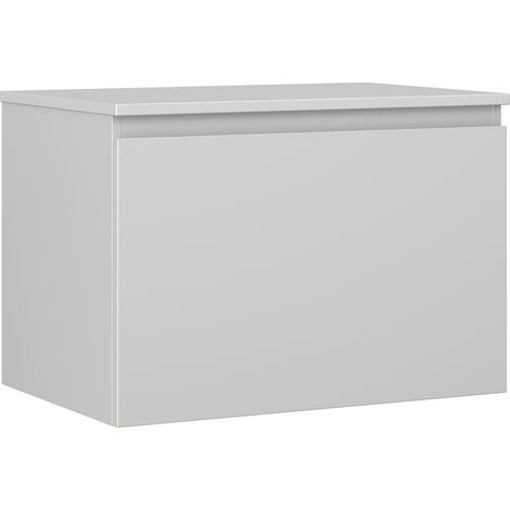 Mexen Orio Badezimmerschrank unter Waschbecken 70 cm mit Arbeitsplatte, 1 Schublade, grau matt - 91A10-07047-1-BFC62 (1/5)
