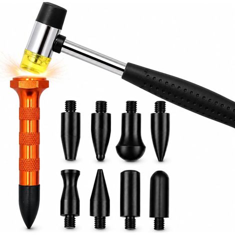 Kit de réparation 10 pièces sans Peinture pour Bosses, Marteau pour débosseler soi-même. (1/5)