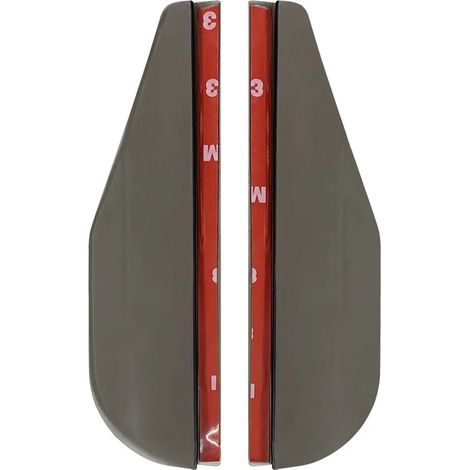 (2 pièces noires) 2 pare-soleil de rétroviseur de voiture en fibre de carbone, protection anti-pluie, vision claire, accessoires pour rétroviseurs de voiture (1/4)