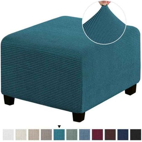 Housse Repose-Pieds - Polaire Extensible - Pour Canapé - Taille S 33 à 45 cm - 1 Pièce