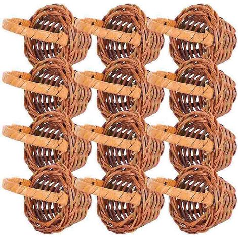 Mini paniers tressés, mini paniers à fleurs, petits paniers cadeaux de Pâques (1/5)