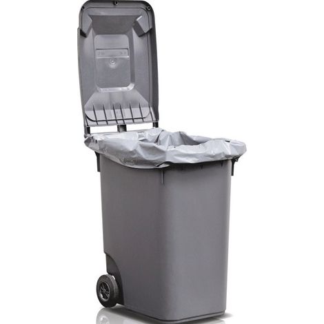 Becker saco de plástico 240 l LD-PE gris 100 µm - 9000466520