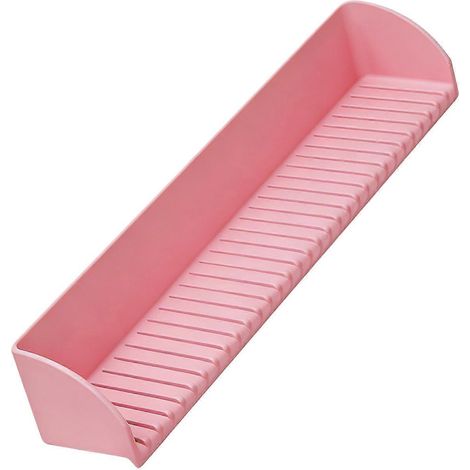 Support de rangement multifonctionnel en silicone pour baignoire et cuisine avec ventouses pour jouets de bain (rose-rose) (1/5)