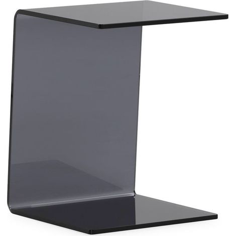 Table d appoint en verre gris fumé - gris fumé (1/5)