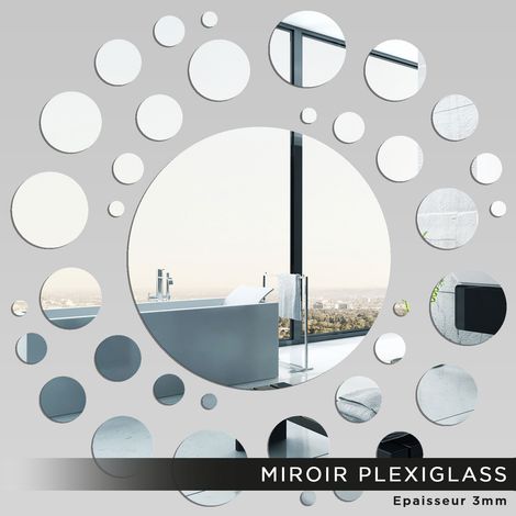 Miroir Plexiglass - Ronds - Diamètre 40 cm (1/2)