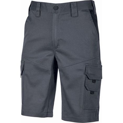 BERMUDA BONITO SLIM FIT- - tg.L - grey iron - 1 pezzi U-POWER