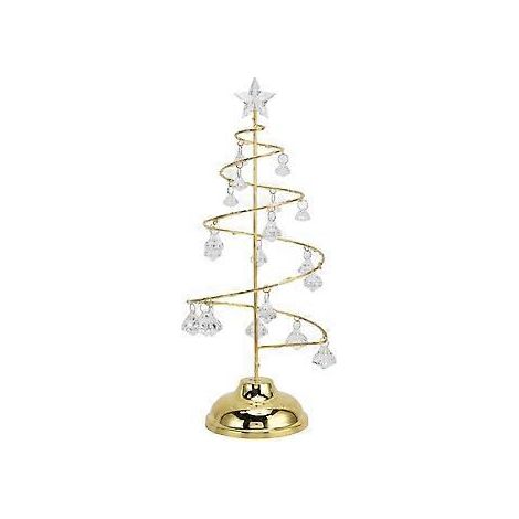 LED-Weihnachtsbaum-Tischleuchte aus Kristall, warmgoldfarben, für Schlafzimmer, Badezimmer und Treppenhaus