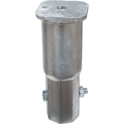 Schraubfundament Koppelstück Flach 63.5 x 180 mm - pro Stück