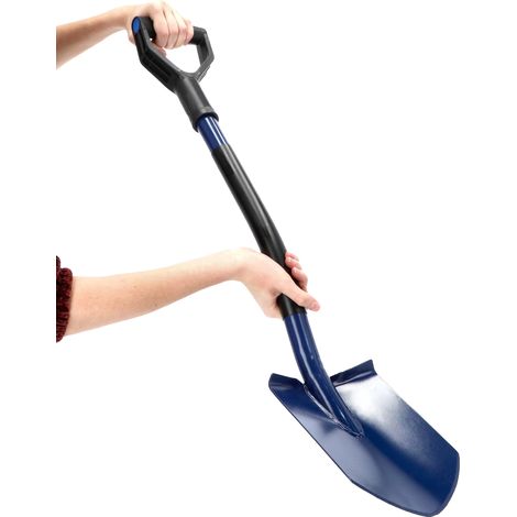 Pala para nieve, construcción de acero, 86 cm de longitud, diseño ligero, mango ergonómico, uso versátil. (1/5)