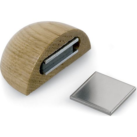INOFIX - Butée de porte/ arrêt magnétique adhésif imitation bois (1/4)