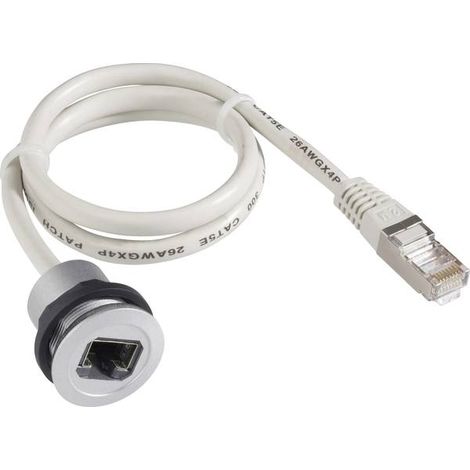 Schlegel RRJRJ45150CM Presa da pannello RJ45 RRJRJ45150CM Presa, Spina dritta Grigio 1 pz.