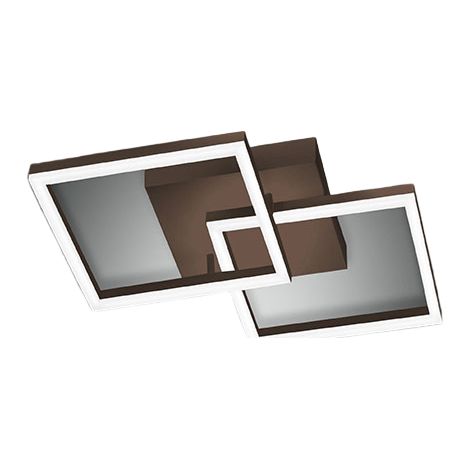 Fabas Bard Applique Corten 2 Luci Design Moderno Ruggine Finitura Calda (1/5)