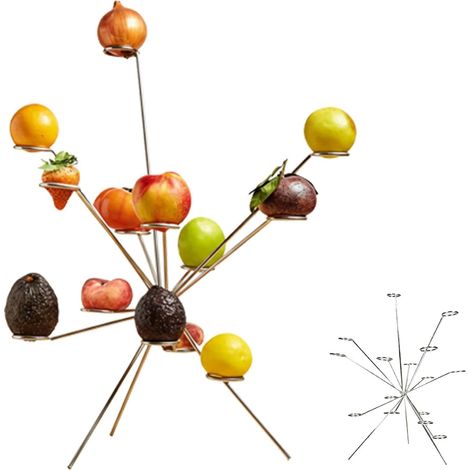Présentoir à Fruits en Acier Inoxydable 360° pour Table à (1/5)