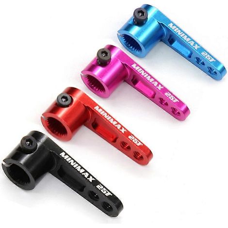 Bras de servo/bras de direction en alliage d'aluminium 25T usiné CNC, compatible avec le crawler radiocommandé Traxxas TRX4, violet (1/5)
