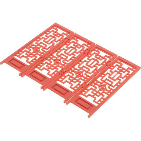 Mini paravent chinois pliable, mobilier de maison de poupée compatible, décoration, modèle marron en pla (1/5)