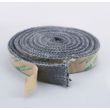 Joint Insert Cheminée, Joints Tressé Auto-adhésive pour Poêle, Joints D'étanchéité Résistante à la Chaleur (6mm x 25mm x 2m) (1/5)
