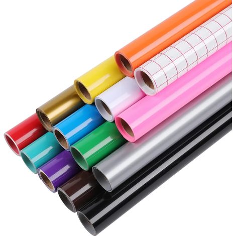 Rouleaux de vinyle permanent, pack de 13, facile à désherber et à transférer, 13Pack (1/2)