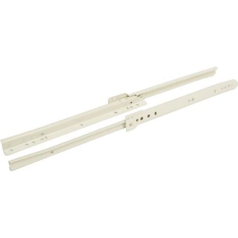 PAIRE COULISSE TIROIR EXT PARTIELLE 350MM BLANCHE (1/3)