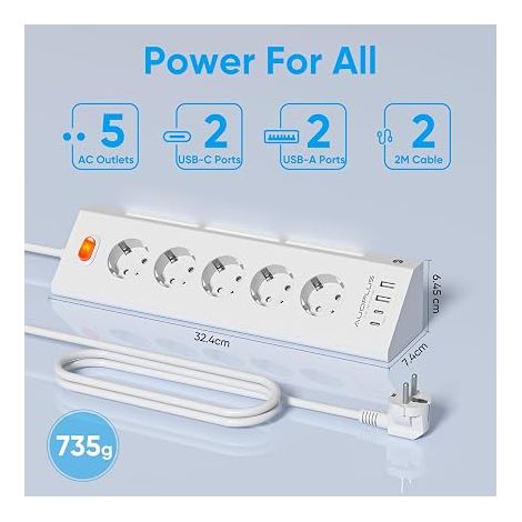 Australia China New Zealand Plug Adapter, 2 USB (1/4)