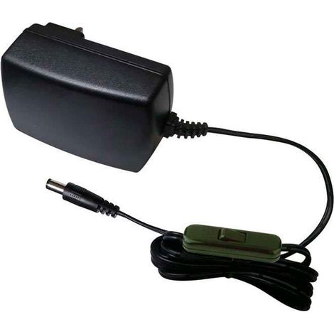Adaptateur électrique DC12V/24W/2A, avec interrupteur (1/4)