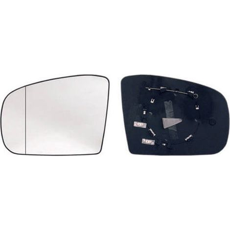 Verre de rétroviseur gauche chauffant asphérique Mercedes ML (W163) phase 2 2001-2005