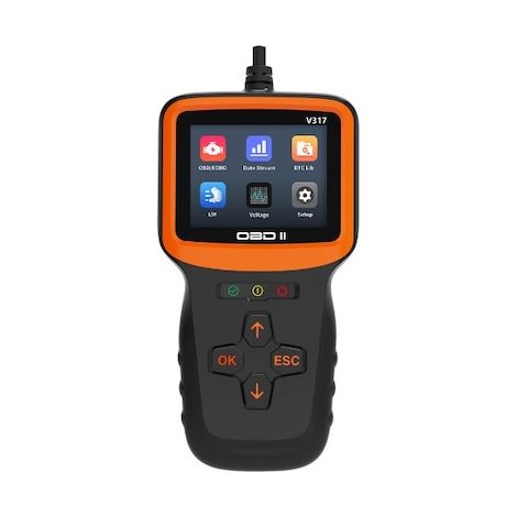 Testeur de diagnostic automatique multimarque OBD II, Citire/Stergere Coduri de Eroare, universel, modèle V317, Toate marcile dupa 2001, connecteur pointe A