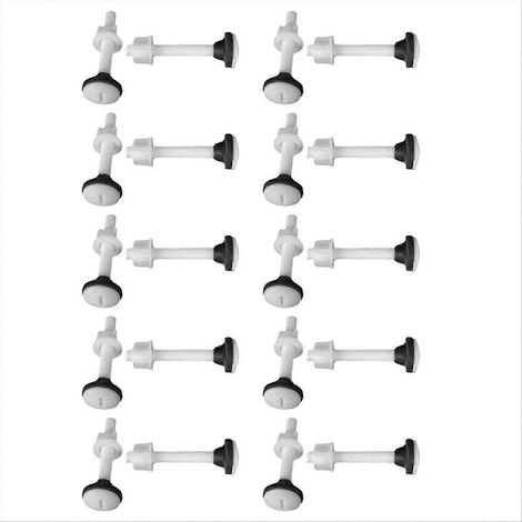 Kit de fixation pour réservoir de WC (20 pièces) : boulons de raccordement, vis pour réservoir d'eau et accessoires. (1/5)