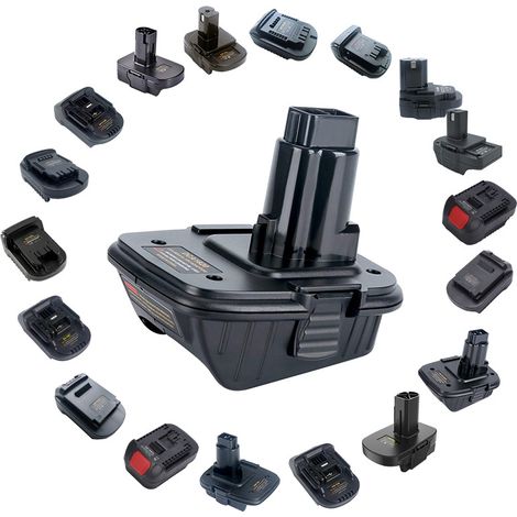 Convertir une batterie au lithium 18 V / 20 V en perceuse electrique au nickel et adaptateur d'outil de charge pour batterie (1/5)