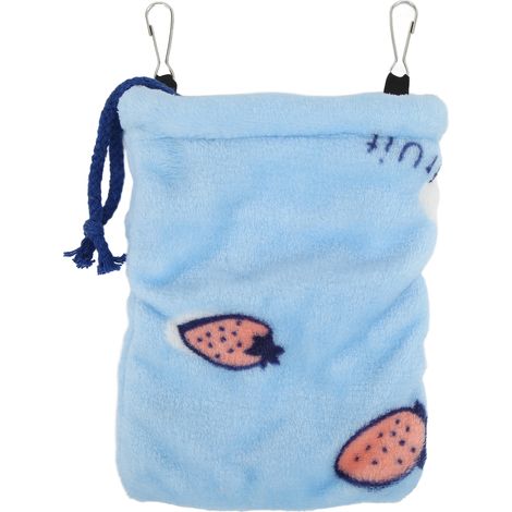 Lit Suspendu Pour Petits Animaux - Nid En Flanelle Doux Avec Cordon - Pour Hamsters Et Sugar Gliders - 18x15cm (1/5)