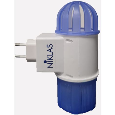Elettrosterminatore a presa basso consumo con 4 lampade led e vortice aspirante Niklas No fly zone