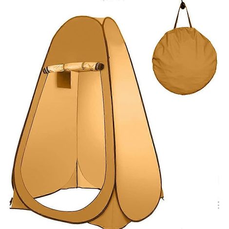 Tente pop-up extérieure, douche portable pour camping, toilette de camp, cabine d'essayage extérieure, jaune - Ma03-Dr-WJQ00478 (1/5)