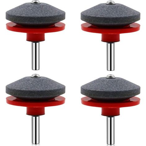4 Pièces Affuteur Lame Tondeuse Gazon Universel Aiguiseur de Tondeuse Accessoires ,50 x 55mm (1/5)