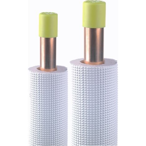 Couronne cuivre 08-1mm - 1/4-5/8 - Isolé - PE Blanc - 20 m - 20TIB1458 -